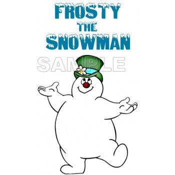 Frosty The Snowman  T Shirt Iron on Transfer Decal #3