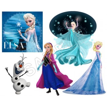 Frozen Elsa Anna Olaf  T Shirt Iron on Transfer  Decal  #81