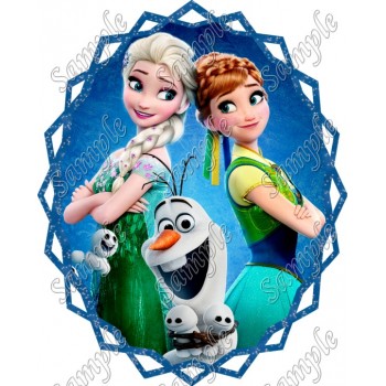 Frozen Fever Anna Elsa  T Shirt Iron on Transfer  Decal  #4