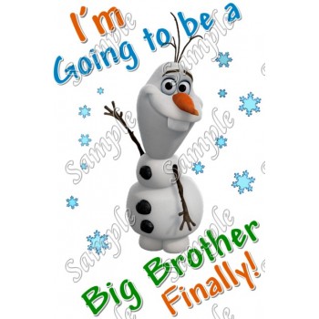 Frozen Olaf  Personalized  Custom  T Shirt Iron on Transfer Decal #7