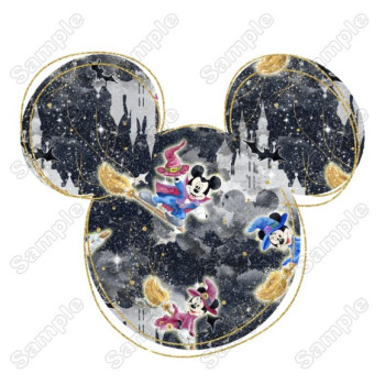 Magic Kingdom Halloween  Mickey  Heat  Iron on Transfer Decal #2