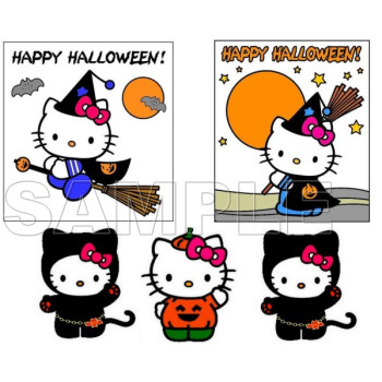 Hello Kitty Halloween  T Shirt Iron on Transfer  Decal  #11