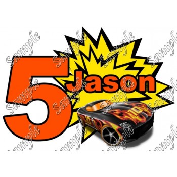 Hot Wheels Custom Personalized  T Shirt Iron on Transfer Decal #89  