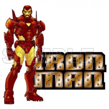 Iron Man  T Shirt Iron on Transfer Decal #3