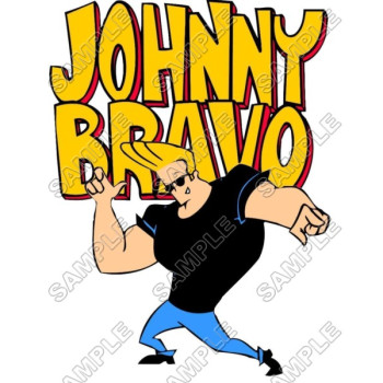 Johnny Bravo  T Shirt Iron on Transfer Decal #1