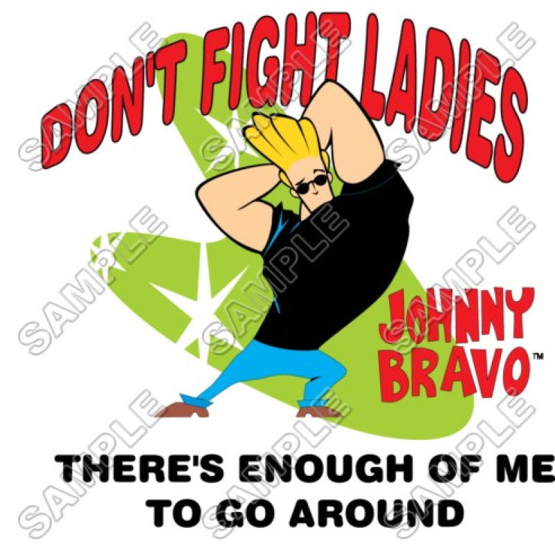 Johnny Bravo  T Shirt Iron on Transfer Decal #2