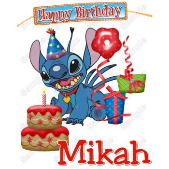 Lilo & Stitch  Birthday  Personalized  Custom  T Shirt Iron on Transfer Decal #2