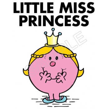 Little Miss Princess  T Shirt Iron on Transfer Decal #68