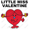 Little  Miss Valentine  T Shirt Iron on Transfer Decal #1