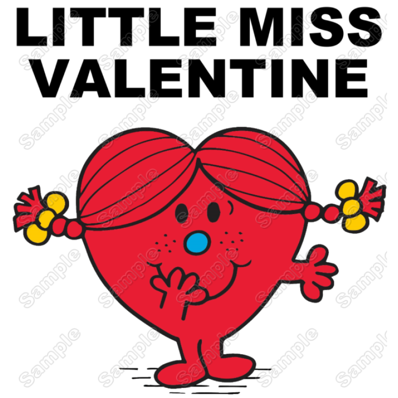 Little  Miss Valentine  T Shirt Iron on Transfer Decal #1