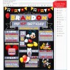 Mickey Mouse Chalkboard Birthday Sign First Birthday  Clubhouse Party  Board Sign Editable PDF