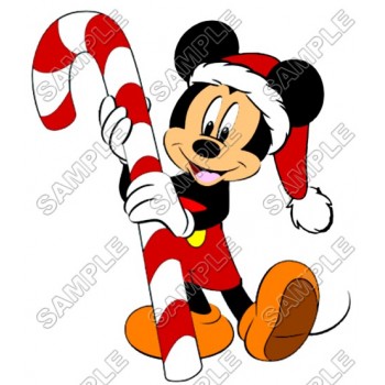 Mickey Mouse  Christmas  Santa   T Shirt Iron on Transfer Decal #25