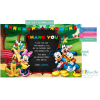 Mickey Mouse Clubhouse Birthday Invitations  Instant Download  Editable PDF + Free Thank You Card