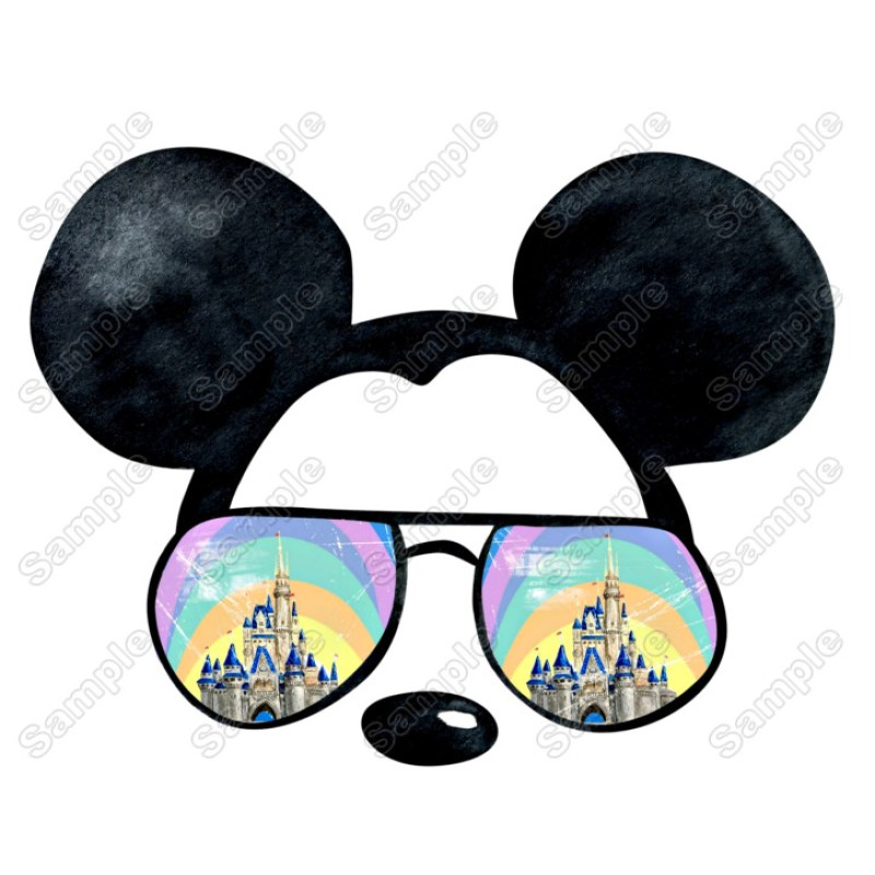 Magic Kingdom Mickey Ears Heat  Iron on Transfer  Decal  #1