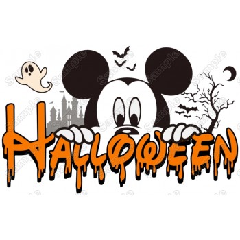 Mickey Mouse Halloween T Shirt Heat Iron on Transfer #08