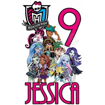 Monster High   Birthday  Personalized  Custom  T Shirt Iron on Transfer Decal #1