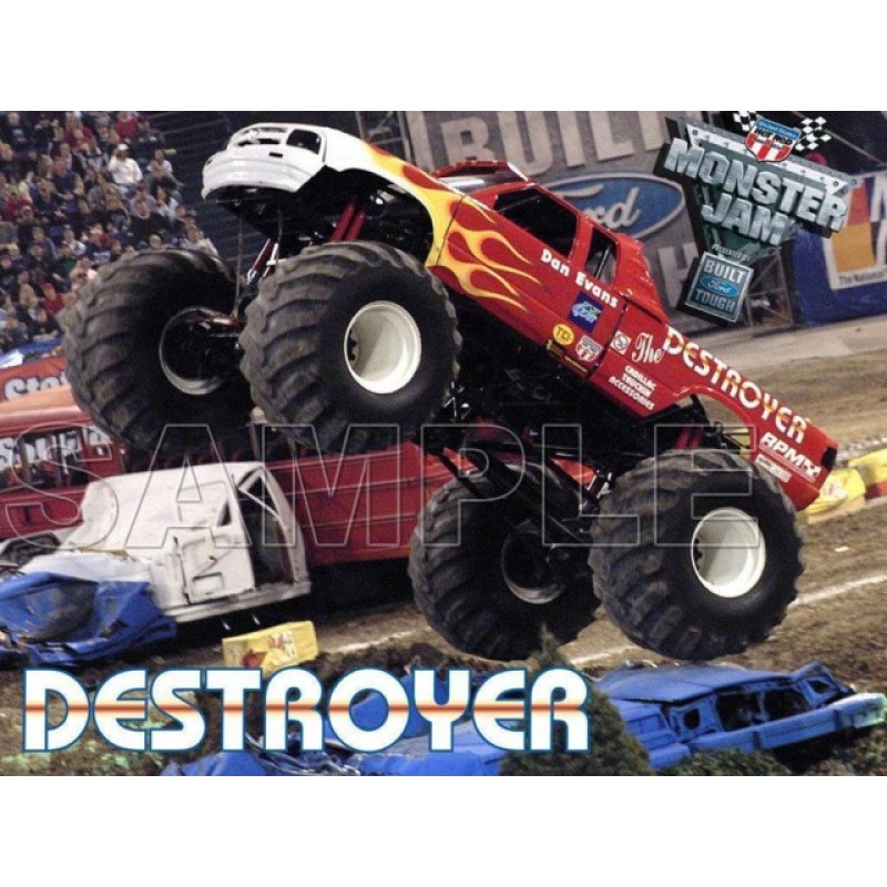 Monster Truck Destroyer T Shirt Iron on Transfer  Decal  #7