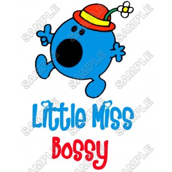 Mr Men and Little Miss Bossy  T Shirt Iron on Transfer Decal #38