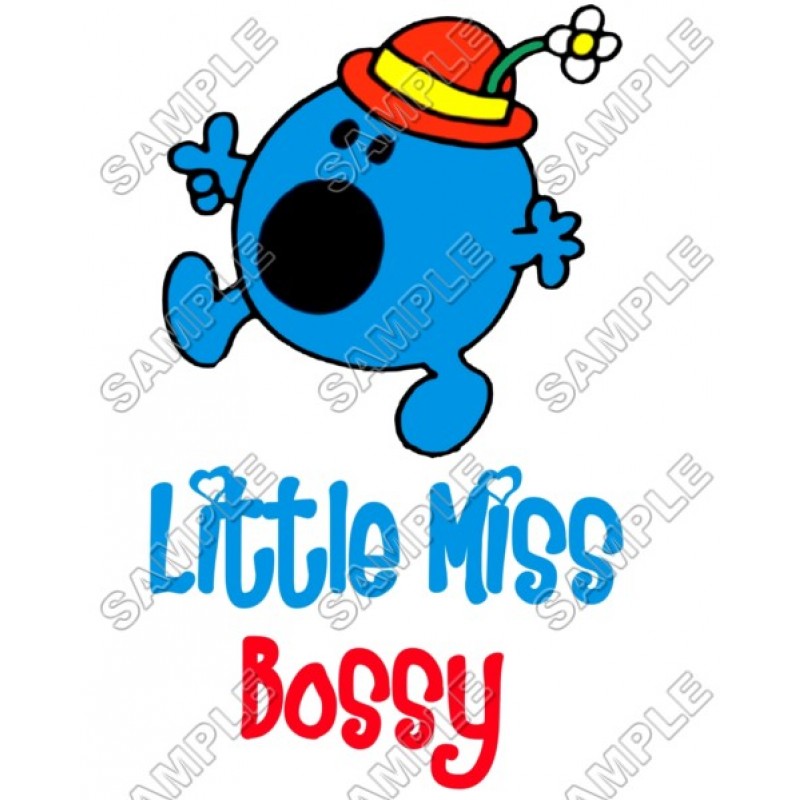 Mr Men and Little Miss Bossy  T Shirt Iron on Transfer Decal #38