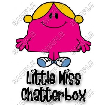 Mr Men and Little Miss Chatterbox T Shirt Iron on Transfer Decal #27