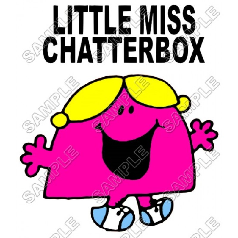 Mr Men and Little Miss Chatterbox T Shirt Iron on Transfer Decal #33