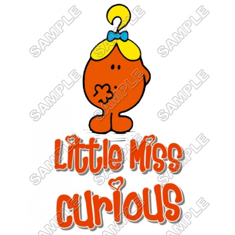 Mr Men and Little Miss Curious  T Shirt Iron on Transfer Decal #39