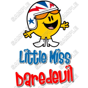 Mr Men and Little Miss Daredevil  T Shirt Iron on Transfer Decal #40