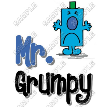 Mr Men and Little Miss Mr. Grumpy  T Shirt Iron on Transfer Decal #16