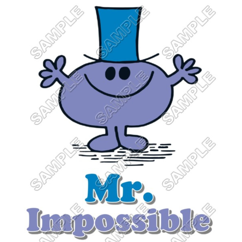 Mr Men and Little Miss Mr. Impossible T Shirt Iron on Transfer Decal #11