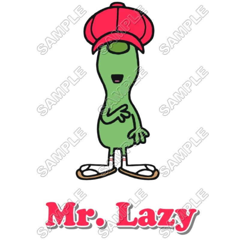 Mr Men and Little Miss Mr. Lazy T Shirt Iron on Transfer Decal #2