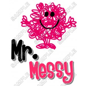 Mr Men and Little Miss Mr. Messy T Shirt Iron on Transfer Decal #17