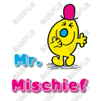 Mr Men and Little Miss Mr. Mischief  T Shirt Iron on Transfer Decal #18