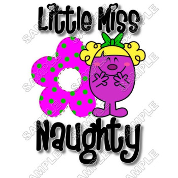 Mr Men and Little Miss Naughty T Shirt Iron on Transfer Decal #49