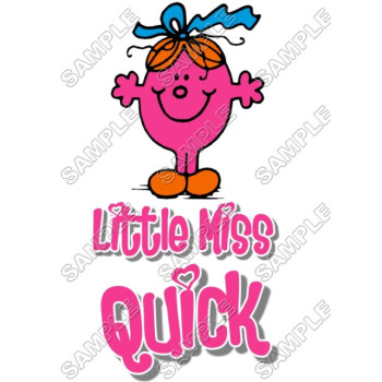 Mr Men and Little Miss Quick  T Shirt Iron on Transfer Decal #51