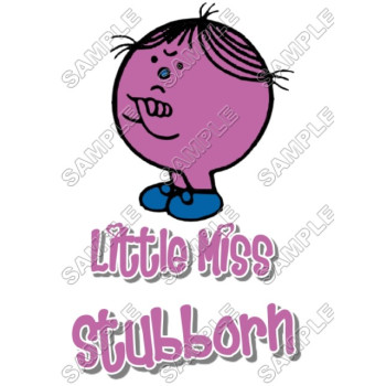 Mr Men and Little Miss Stubborn T Shirt Iron on Transfer Decal #53