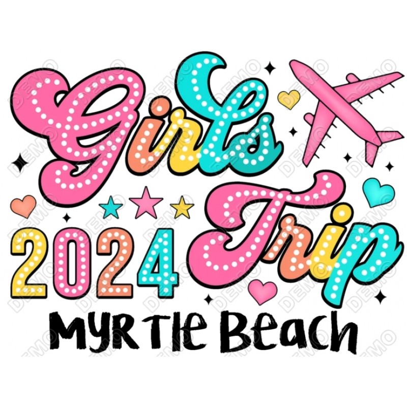 Girls Trip Myrtle Beach  Shirt Iron on Transfer by www.shopironons.com