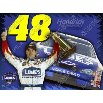 NASCAR Jimmie Johnson T Shirt Iron on Transfer Decal #1