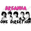 One Direction   Personalized  Custom  T Shirt or Pillowcase  Iron on Transfer Decal #1