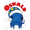 Oswald the Octopus Christmas  Santa  T Shirt Iron on Transfer Decal #3