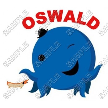 Oswald the Octopus T Shirt Iron on Transfer Decal #1