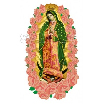 Our Lady of Guadalupe  T Shirt Iron on Transfer Decal #3