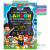 Paw Patrol Birthday Invitation Personalized  Instant Download Digital Editable PDF + Free Thank You Card