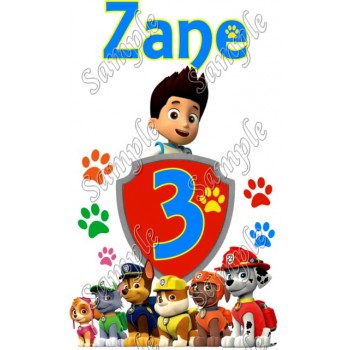 Paw Patrol  Birthday  Personalized  Custom  T Shirt Iron on Transfer #12