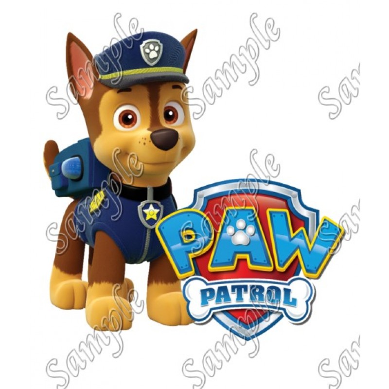 PAW Patrol Chase T Shirt Iron on Transfer  Decal  #87