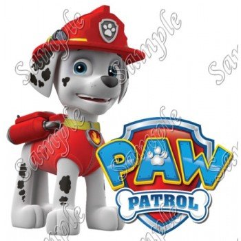 PAW Patrol Marshall T Shirt Iron on Transfer  Decal  #84