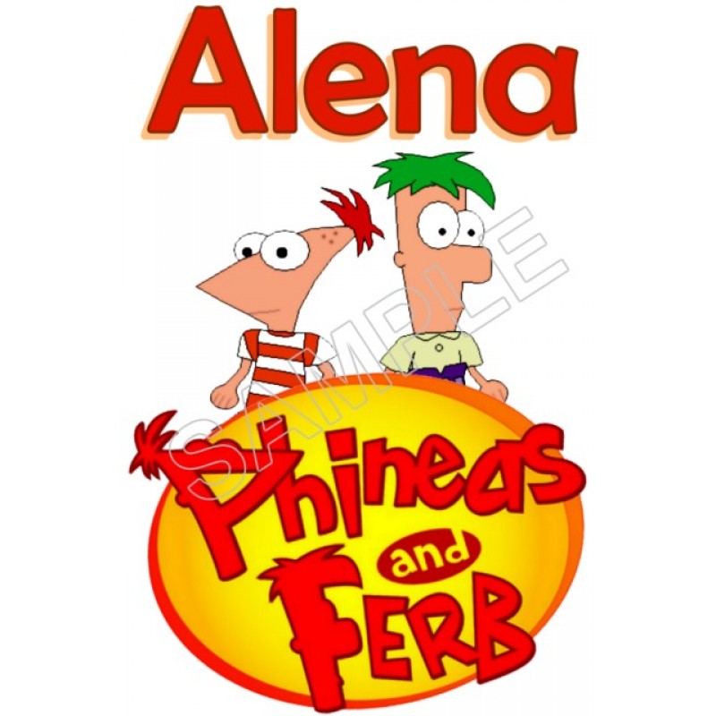 Phineas and Ferb  Personalized  Custom  T Shirt Iron on Transfer Decal #116