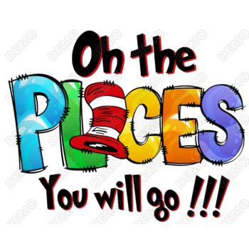 Oh the Places you will go Seuss T Shirt Iron on Transfer  