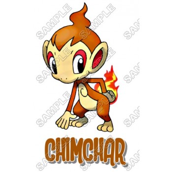 Pokemon Chimchar  T Shirt Iron on Transfer Decal #4