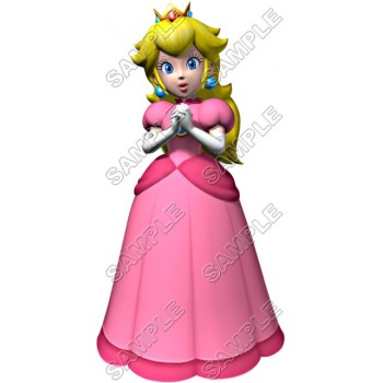 Princess Peach Super Mario T Shirt Iron on Transfer Decal #4