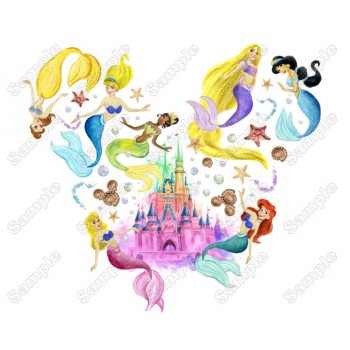 Magic Kingdom Disney Princess  Heat  Iron on Transfer Decal 